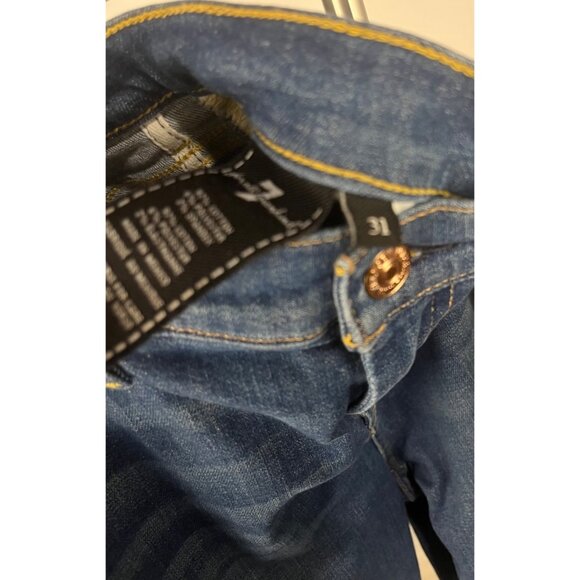 7 For All Mankind Gwenevere High‑Waisted Ankle Jeans Women’s Size 31 - Picture 3 of 5